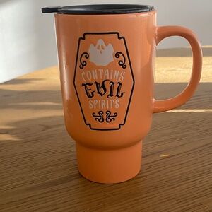 Orange Travel Mug with Ghost 👻 Design